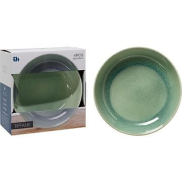 EXCELLENT Plošča globok komplet KO-Q07000150, 4 kosi, premer 23 cm, zelene barve