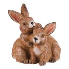 Autronic Vrtni okraski Rabbit par - magnezij, rjava barva (MT775)