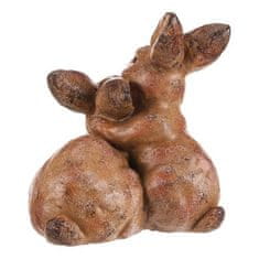 Autronic Vrtni okraski Rabbit par - magnezij, rjava barva (MT775)