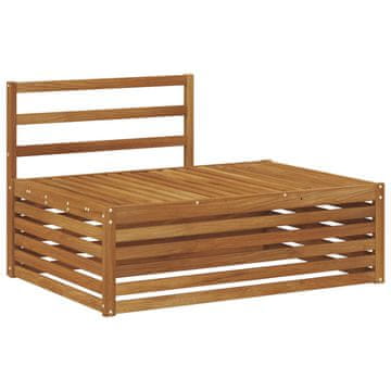Vidaxl Zunanji konec kavča Naravna 115 x 83 x 73 cm