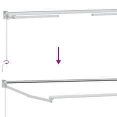 Vidaxl Vlečna tenda Antracit 3,5 x 2 m 100% poliester in aluminij