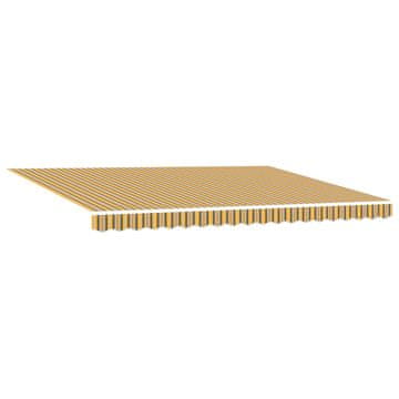 Vidaxl Vlečna tenda večbarvno 450 × 300 cm Tkanina in aluminij