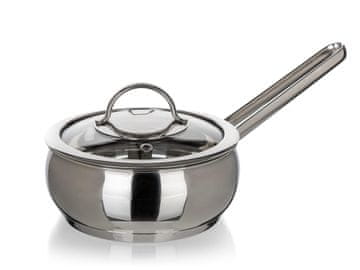 Banquet Ponev za ražnjiče 14cm s steklenim pokrovom 0,95l iz nerjavečega jekla PICCOLO Belly