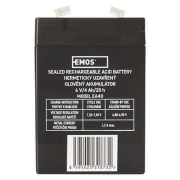 Emos Svinčeni akumulator SLA 6V 4AH (P2301, P2304, P2305)