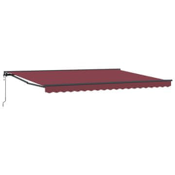 Vidaxl Okvir tende Burgundija 450 × 300 cm Poliester s PU premazom