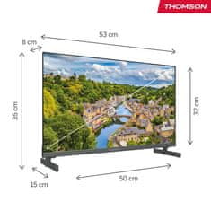 Thomson 24HQG3S15CW QLED TV sprejemnik, 61cm (24"), HD, Google TV, Dolby Audio, Google Assistant, Chromecast, bel