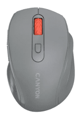 Canyon OnClick 20 brezžična optična miška, 1600 DPI, 6 gumbov, temno siva (CNE-CMSW20DG)