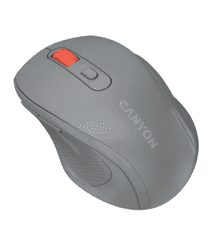 Canyon OnClick 20 brezžična optična miška, 1600 DPI, 6 gumbov, temno siva (CNE-CMSW20DG)