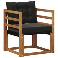 Vidaxl 2 Kos Zunanji kavč Masiven les akacije Naravna