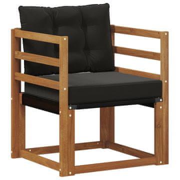 Vidaxl 2 Kos Zunanji kavč Masiven les akacije Naravna