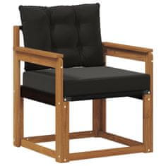 Vidaxl 2 Kos Zunanji kavč Masiven les akacije Naravna