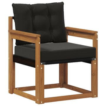 Vidaxl 2 Kos Zunanji kavč Masiven les akacije Naravna