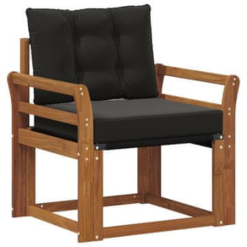 Vidaxl 2 Kos Zunanji kavč Masiven les akacije Naravna