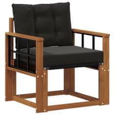 Vidaxl 2 Kos Zunanji kavč Masiven les akacije Naravna