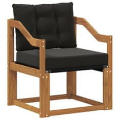 Vidaxl 2 Kos Zunanji kavč Masiven les akacije Naravna