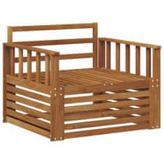 Vidaxl 2 Kos Zunanji kavč Naravna