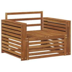 Vidaxl 2 Kos Zunanji kavč Naravna