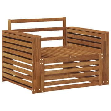 Vidaxl 2 Kos Zunanji kavč Naravna