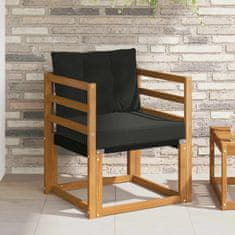 Vidaxl 2 Kos Zunanji kavč Masiven les akacije Naravna