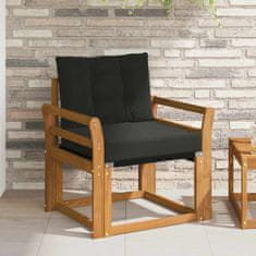 Vidaxl 2 Kos Zunanji kavč Masiven les akacije Naravna