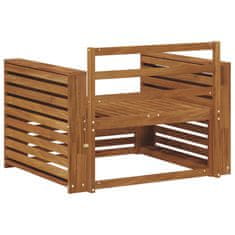 Vidaxl 2 Kos Zunanji kavč Naravna