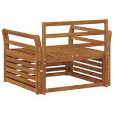 Vidaxl 2 Kos Zunanji kavč Naravna