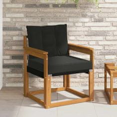 Vidaxl 2 Kos Zunanji kavč Masiven les akacije Naravna