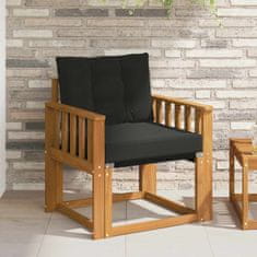 Vidaxl 2 Kos Zunanji kavč Masiven les akacije Naravna