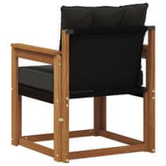 Vidaxl 2 Kos Zunanji kavč Masiven les akacije Naravna