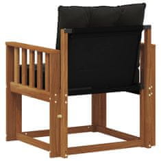 Vidaxl 2 Kos Zunanji kavč Masiven les akacije Naravna