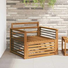 Vidaxl 2 Kos Zunanji kavč Naravna