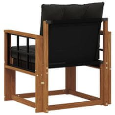 Vidaxl 2 Kos Zunanji kavč Masiven les akacije Naravna