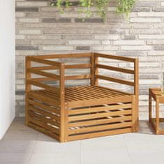 Vidaxl 2 Kos Zunanji kavč Naravna