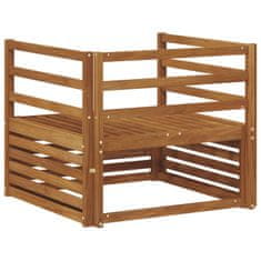 Vidaxl 2 Kos Zunanji kavč Naravna