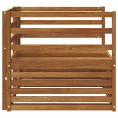 Vidaxl 2 Kos Zunanji kavč Naravna