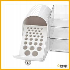 Korbi Organizator za kozmetiko in čopiče – kovček, škatla, posoda | Bela F49