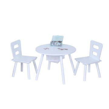 Northix Otroška miza s stolom z odstranljivo ploščo in shrambo