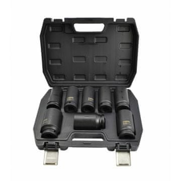 shumee AWTOOLS 3/4" 8-delni komplet udarnih nastavkov, dolgi, črne barve