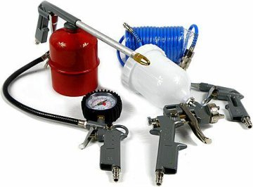 shumee KOMPLET PNEVMATIČNEGA ORODJA SREBRNE 5-DELNI