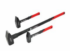 awtools Črno vlaknasto ključavničarsko kladivo 4,0 kg