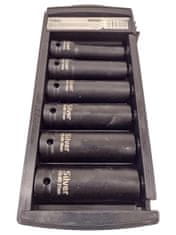 shumee 1/2" KOMPLET UDARNIH NASTAVKOV, 6-DELNI, SREBRN