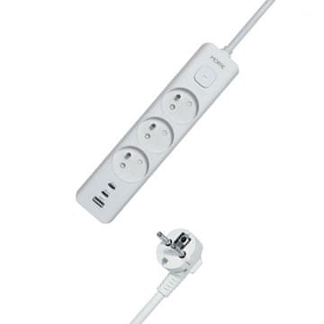 shumee TIROSS MORRE RAZDELILNIK 3G USB, 2xUSB C, 1,5 m