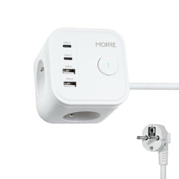 shumee TIROSS MORRE POWER CUBE 3G, 2xUSB, 2xUSBC 1,5 m