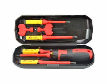 shumee AWTOOLS 1000V VDE S2 KOMPLET IZVIJAČEV Z IZOLACIJO, 8 DELOV.