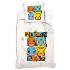 Pokemon Bela, obojestranska otroška posteljnina z zadrgo, 100% bombaž OEKO-TEX 140x200cm+70x90cm