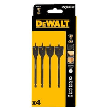shumee DEWALT KOMPLET UDARNIH VRTALNIKOV 4-DELNI 20, 22, 25, 32 mm HEX 1/4" DT4797-QZ