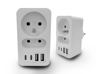 shumee DVOJNI RAZDELJEVALNIK 2xUSB + 2xUSB C