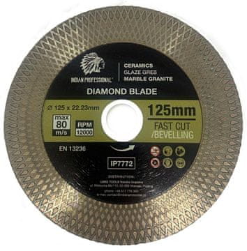 shumee DIAMANTNI DISK 125 mm x 1,9 mm x 22,2 mm HITRO REZAN INDIJSKI PROFESIONALNI