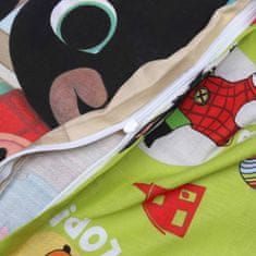 Bing Bing in Sula Obratna otroška posteljnina z zadrgo, 100 % bombaž 140x200cm+70x90cm OEKO-TEX