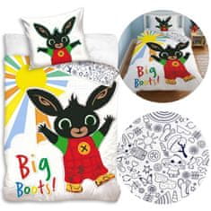 Bing Bing Bela, obojestranska otroška posteljnina z zadrgo, 100% bombaž 140x200cm+60x70cm OEKO-TEX